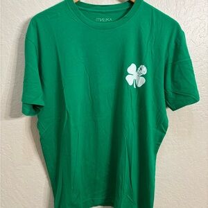 Mishka Green Clover Men's T-Shirt - Size Large